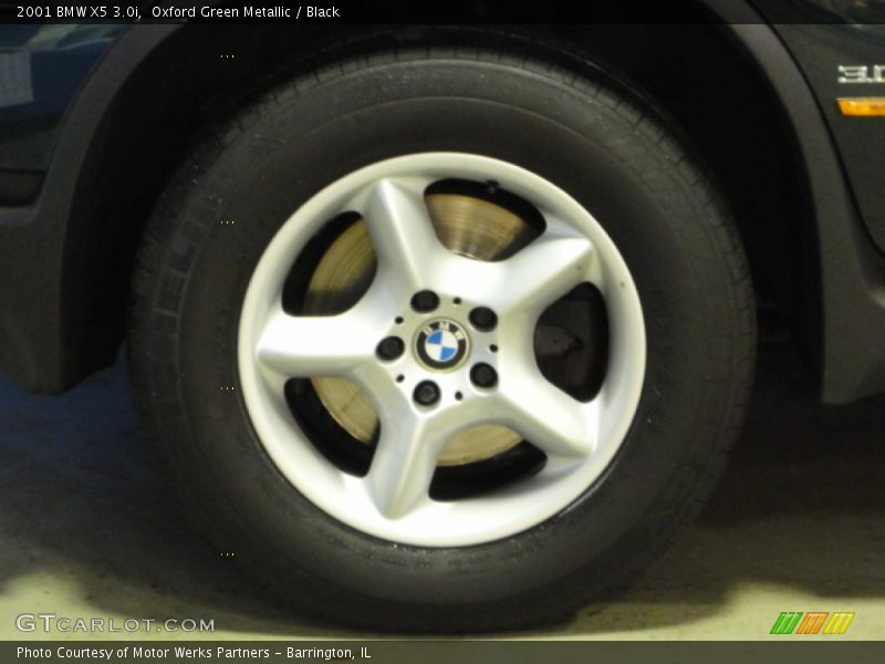 Oxford Green Metallic / Black 2001 BMW X5 3.0i