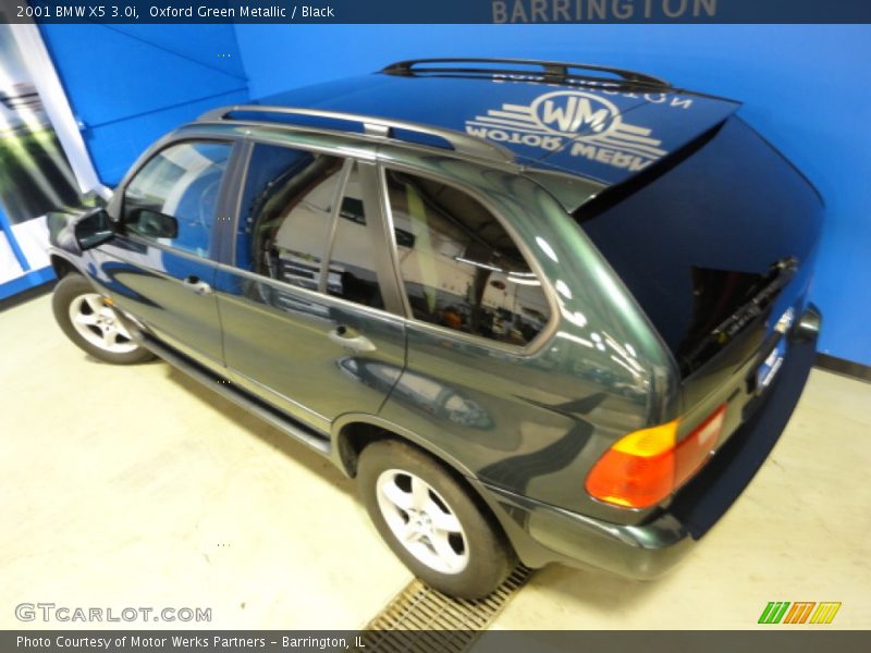 Oxford Green Metallic / Black 2001 BMW X5 3.0i