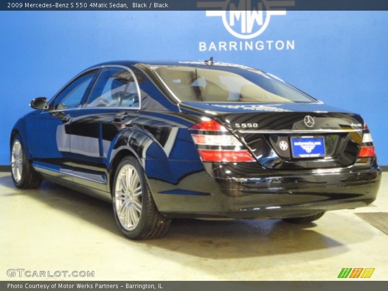Black / Black 2009 Mercedes-Benz S 550 4Matic Sedan