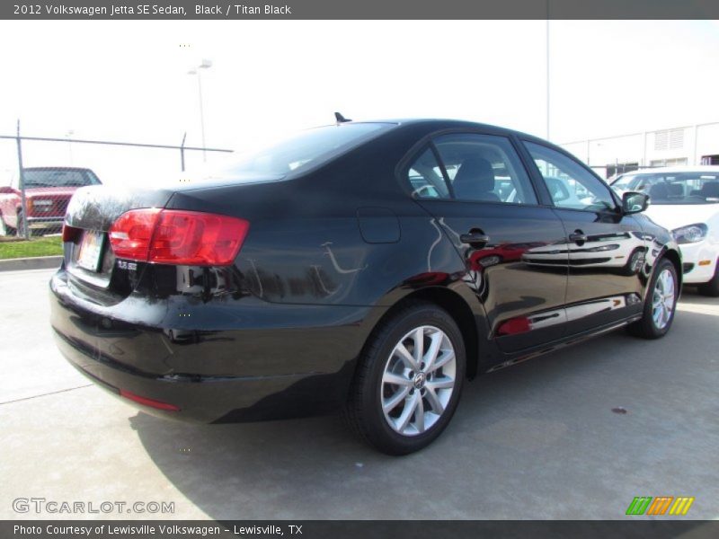 Black / Titan Black 2012 Volkswagen Jetta SE Sedan