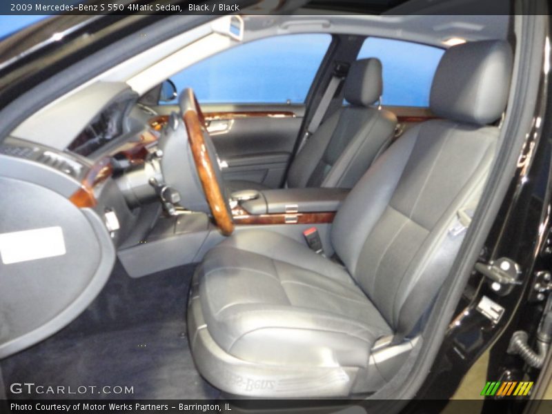 Black / Black 2009 Mercedes-Benz S 550 4Matic Sedan