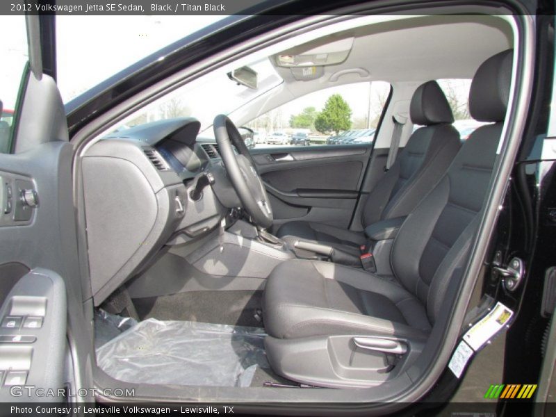 Black / Titan Black 2012 Volkswagen Jetta SE Sedan
