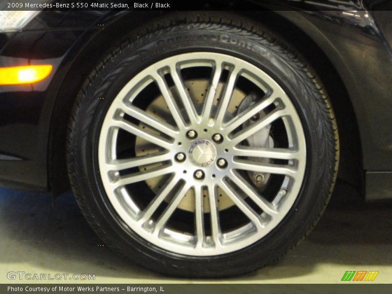 Black / Black 2009 Mercedes-Benz S 550 4Matic Sedan