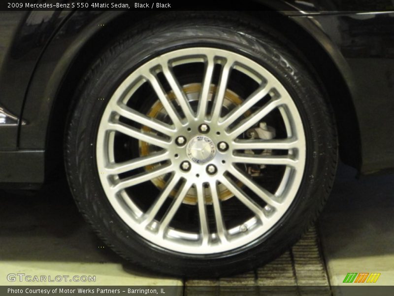Black / Black 2009 Mercedes-Benz S 550 4Matic Sedan