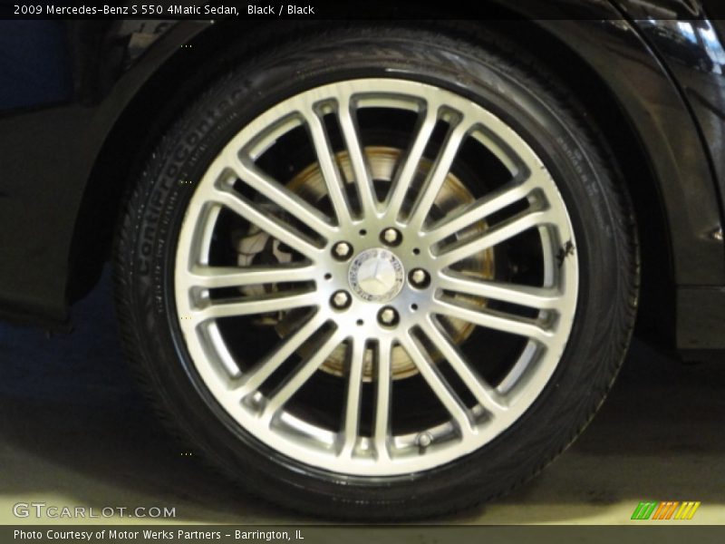 Black / Black 2009 Mercedes-Benz S 550 4Matic Sedan