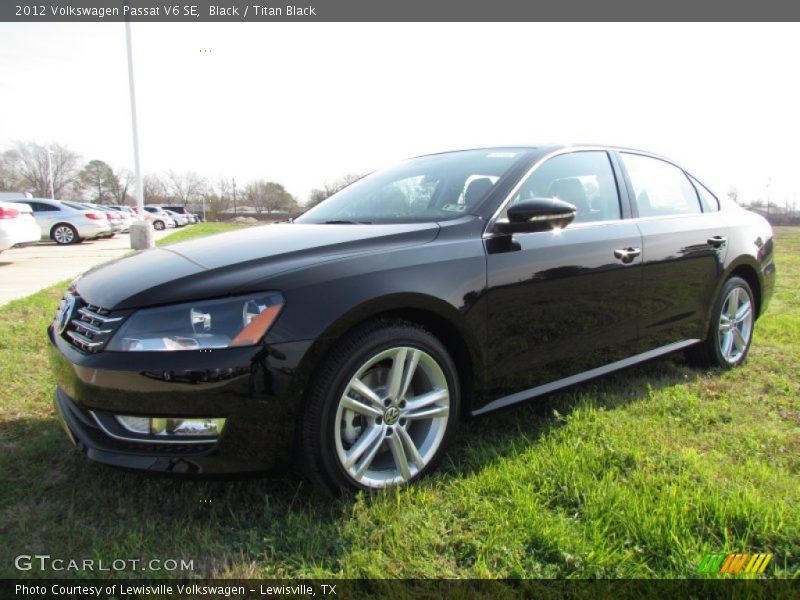 Black / Titan Black 2012 Volkswagen Passat V6 SE