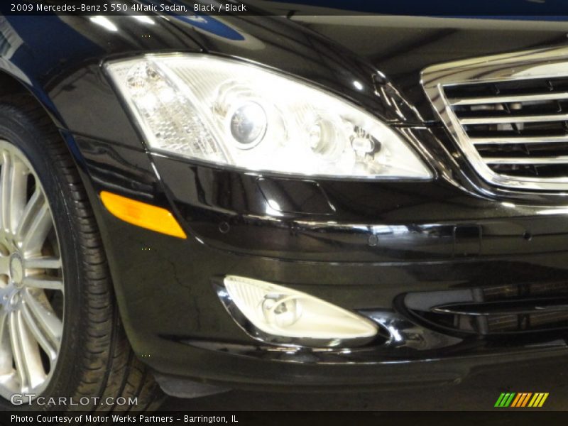Black / Black 2009 Mercedes-Benz S 550 4Matic Sedan