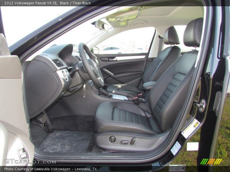  2012 Passat V6 SE Titan Black Interior