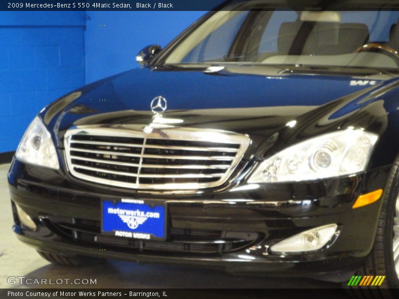 Black / Black 2009 Mercedes-Benz S 550 4Matic Sedan
