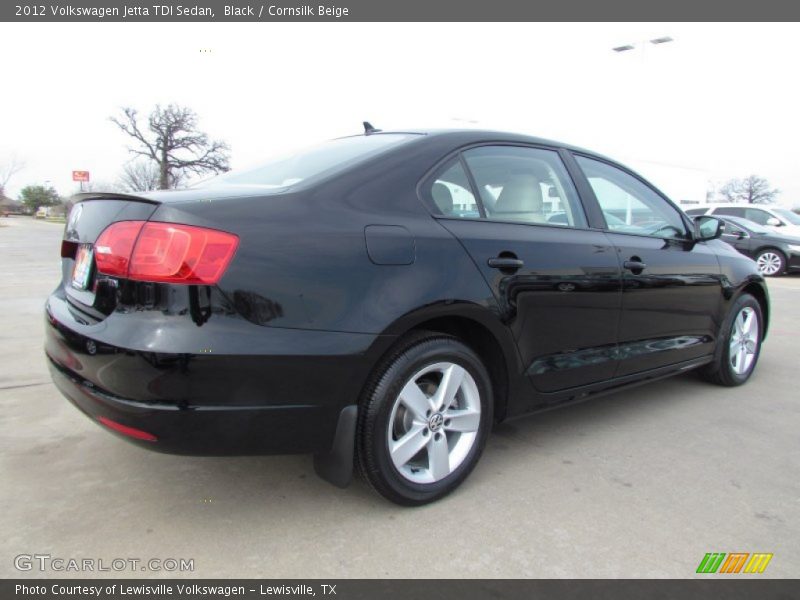 Black / Cornsilk Beige 2012 Volkswagen Jetta TDI Sedan