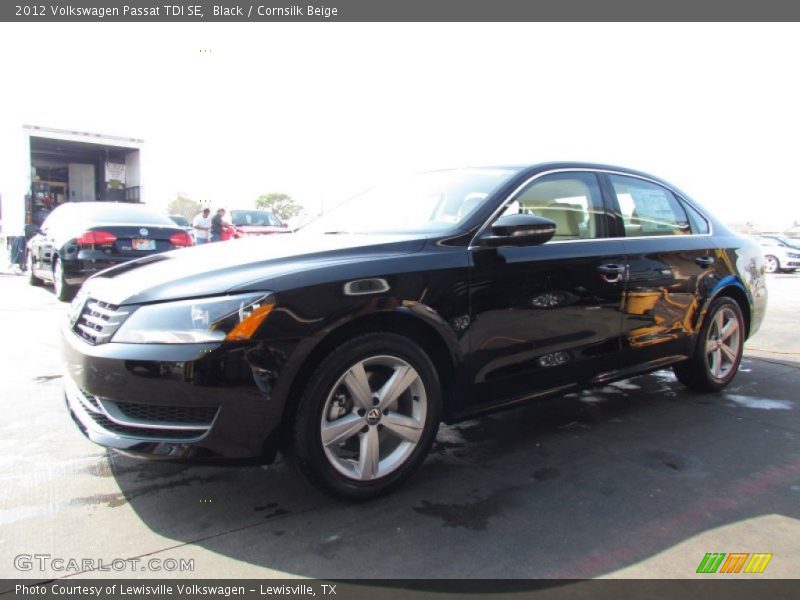 Black / Cornsilk Beige 2012 Volkswagen Passat TDI SE