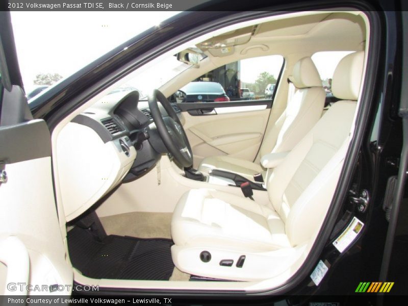 Black / Cornsilk Beige 2012 Volkswagen Passat TDI SE