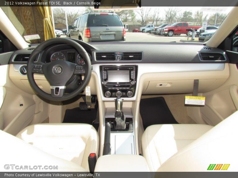 Black / Cornsilk Beige 2012 Volkswagen Passat TDI SE