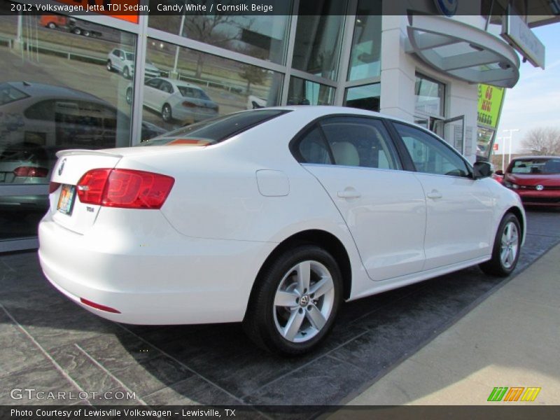 Candy White / Cornsilk Beige 2012 Volkswagen Jetta TDI Sedan