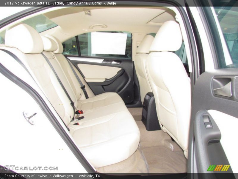Candy White / Cornsilk Beige 2012 Volkswagen Jetta TDI Sedan