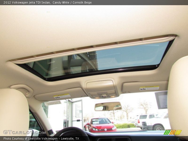 Candy White / Cornsilk Beige 2012 Volkswagen Jetta TDI Sedan