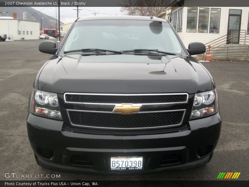 Black / Ebony 2007 Chevrolet Avalanche LS
