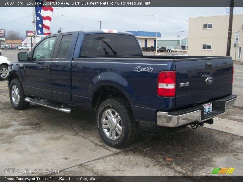 Dark Blue Pearl Metallic / Black/Medium Flint 2007 Ford F150 FX4 SuperCab 4x4