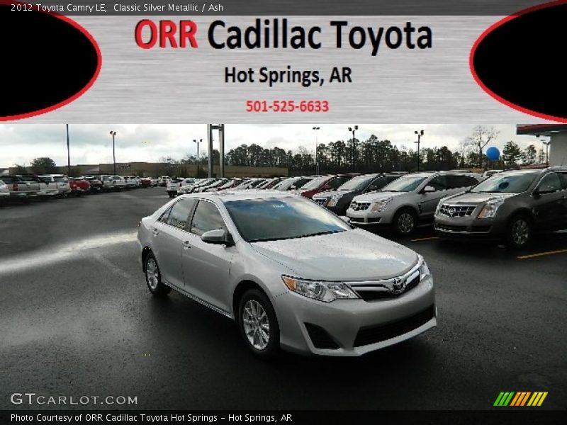 Classic Silver Metallic / Ash 2012 Toyota Camry LE