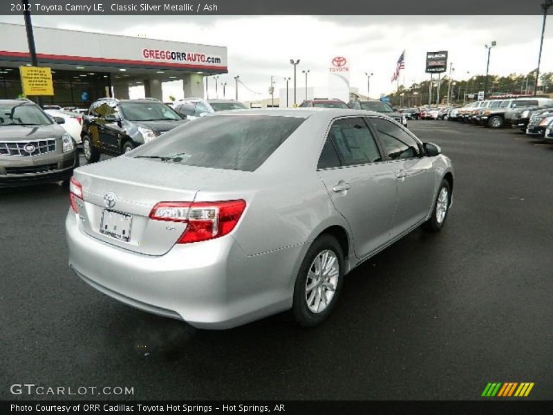 Classic Silver Metallic / Ash 2012 Toyota Camry LE