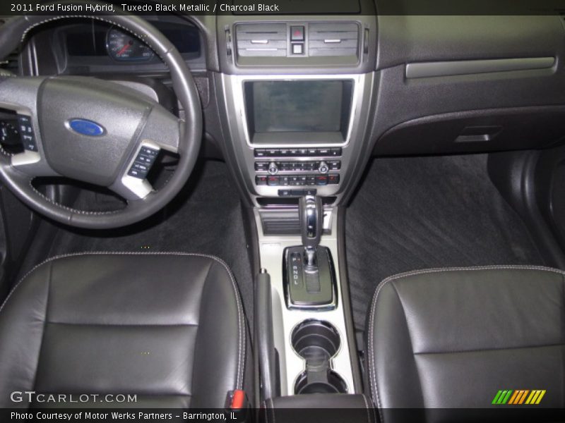 Tuxedo Black Metallic / Charcoal Black 2011 Ford Fusion Hybrid