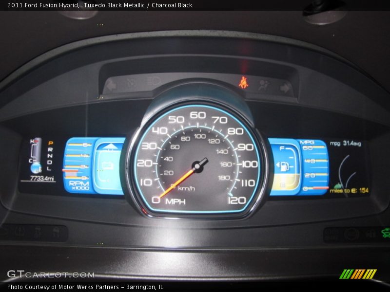Tuxedo Black Metallic / Charcoal Black 2011 Ford Fusion Hybrid