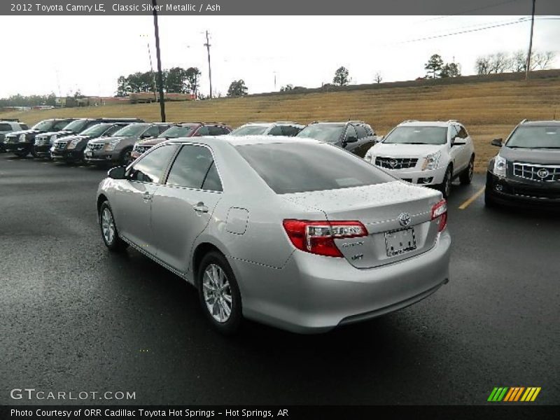 Classic Silver Metallic / Ash 2012 Toyota Camry LE