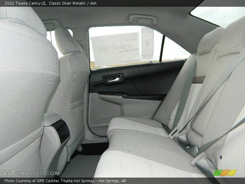 Classic Silver Metallic / Ash 2012 Toyota Camry LE