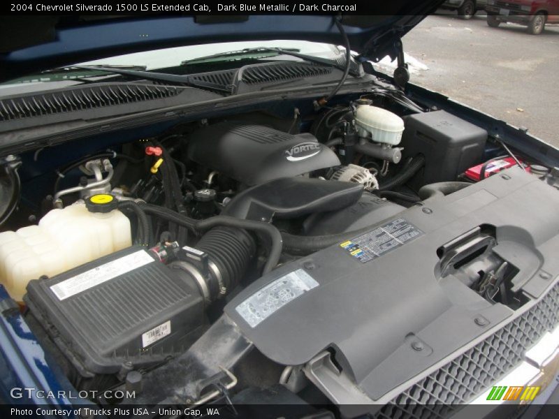 Dark Blue Metallic / Dark Charcoal 2004 Chevrolet Silverado 1500 LS Extended Cab