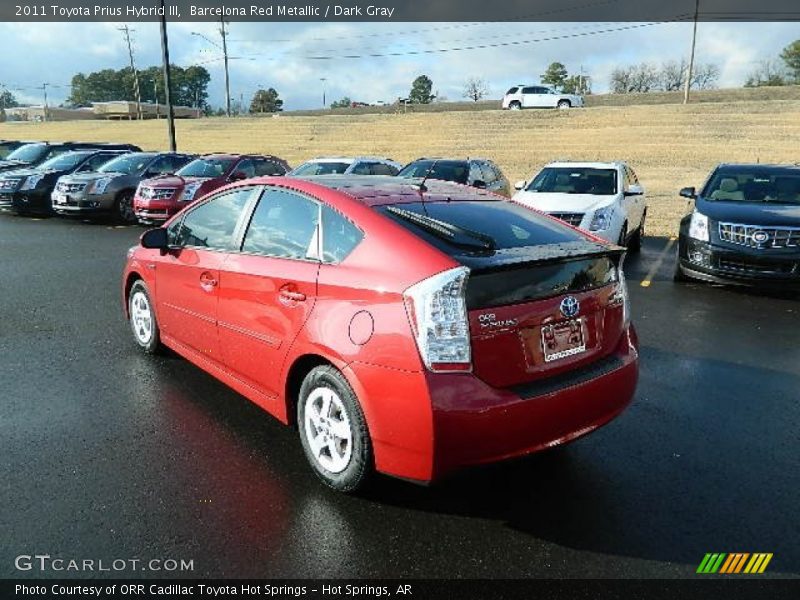 Barcelona Red Metallic / Dark Gray 2011 Toyota Prius Hybrid III