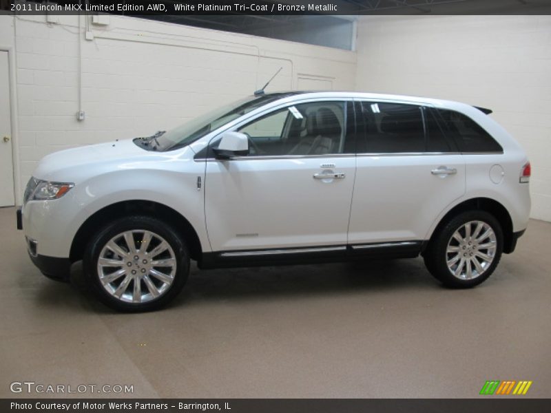 White Platinum Tri-Coat / Bronze Metallic 2011 Lincoln MKX Limited Edition AWD
