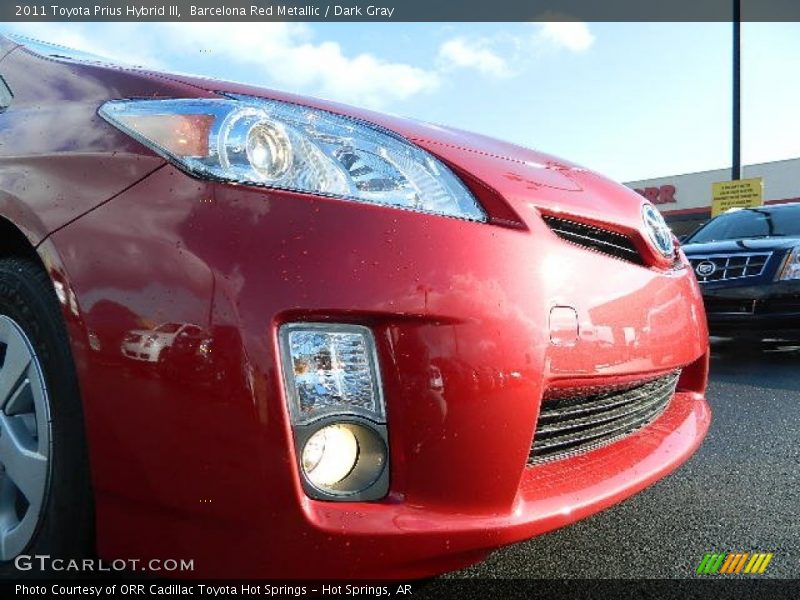 Barcelona Red Metallic / Dark Gray 2011 Toyota Prius Hybrid III