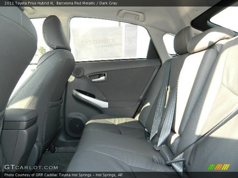 Barcelona Red Metallic / Dark Gray 2011 Toyota Prius Hybrid III