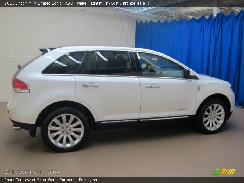 White Platinum Tri-Coat / Bronze Metallic 2011 Lincoln MKX Limited Edition AWD