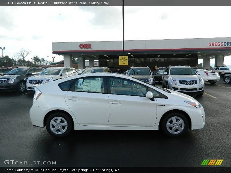 Blizzard White Pearl / Misty Gray 2011 Toyota Prius Hybrid II