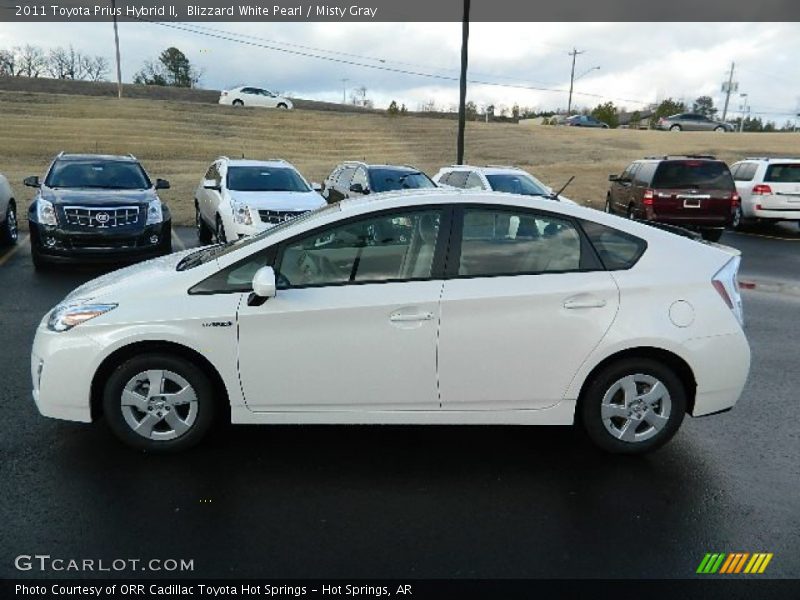 Blizzard White Pearl / Misty Gray 2011 Toyota Prius Hybrid II