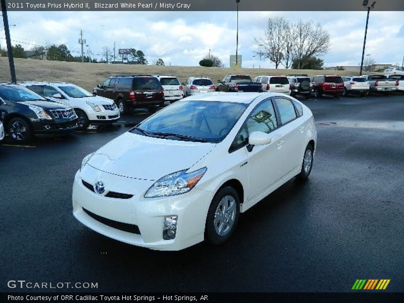 Blizzard White Pearl / Misty Gray 2011 Toyota Prius Hybrid II