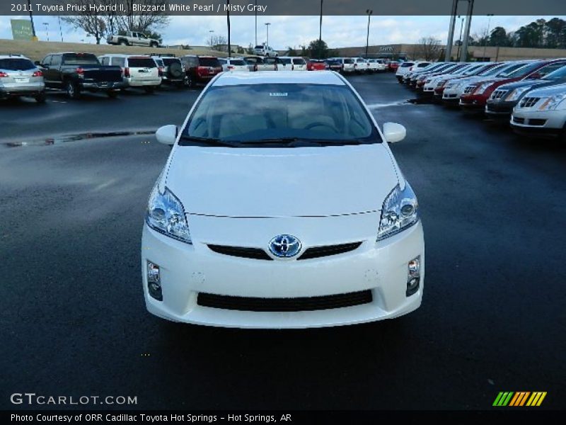 Blizzard White Pearl / Misty Gray 2011 Toyota Prius Hybrid II