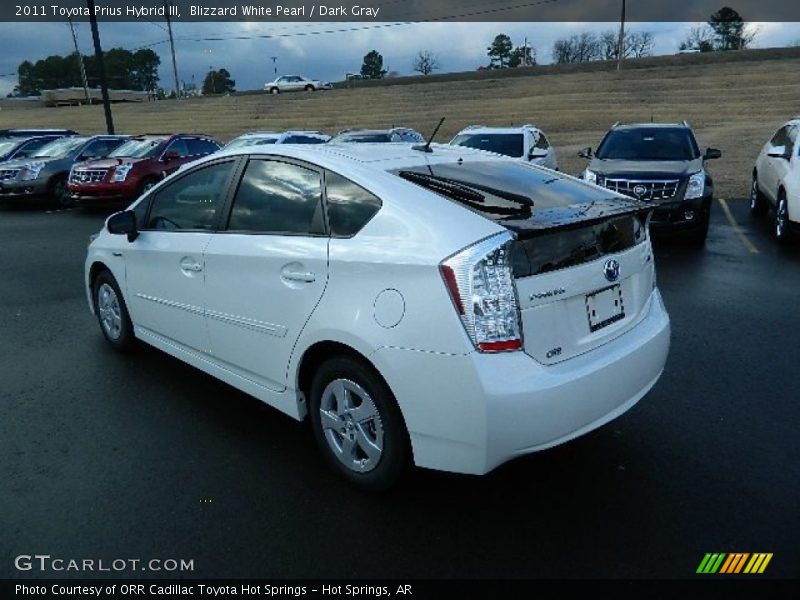 Blizzard White Pearl / Dark Gray 2011 Toyota Prius Hybrid III