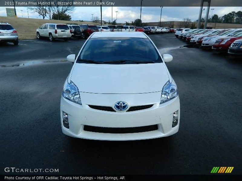 Blizzard White Pearl / Dark Gray 2011 Toyota Prius Hybrid III