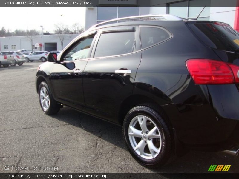 Wicked Black / Black 2010 Nissan Rogue SL AWD