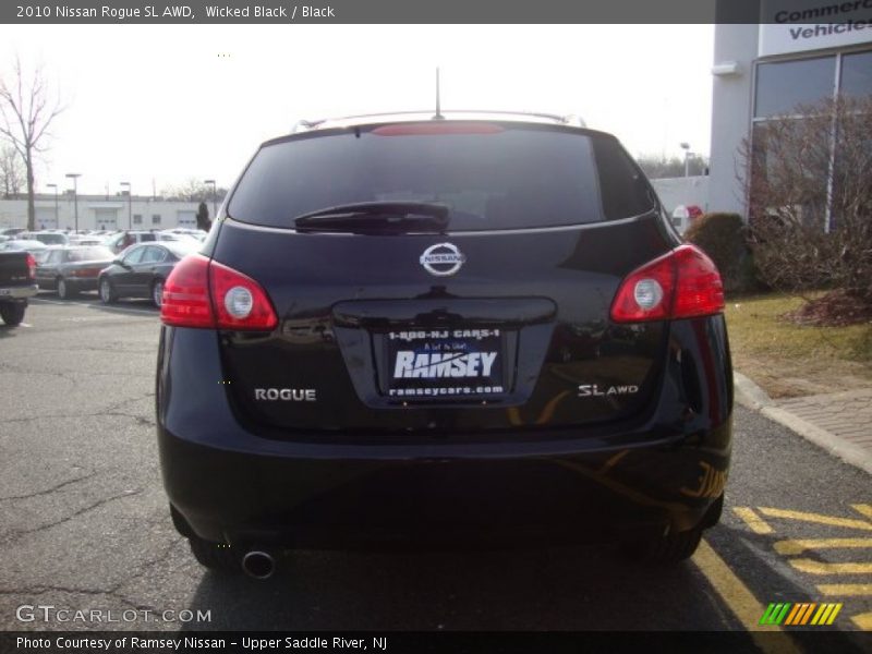 Wicked Black / Black 2010 Nissan Rogue SL AWD