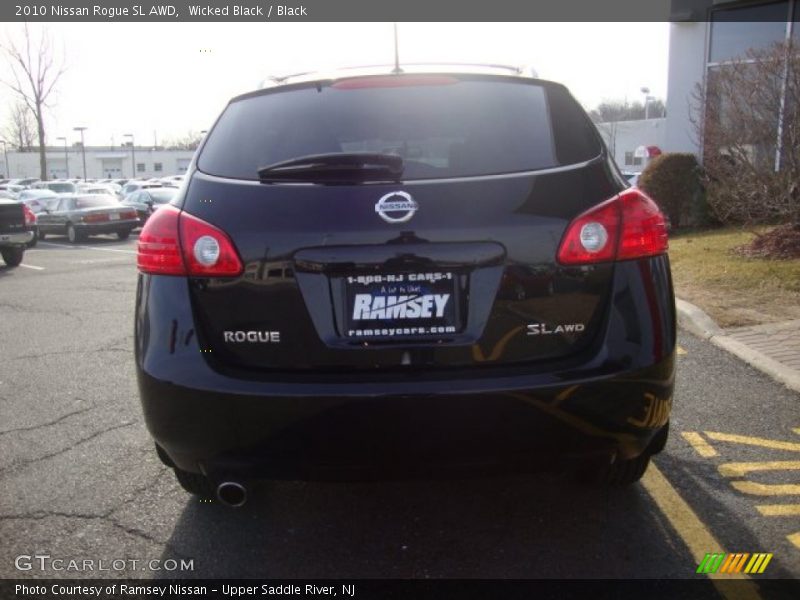 Wicked Black / Black 2010 Nissan Rogue SL AWD