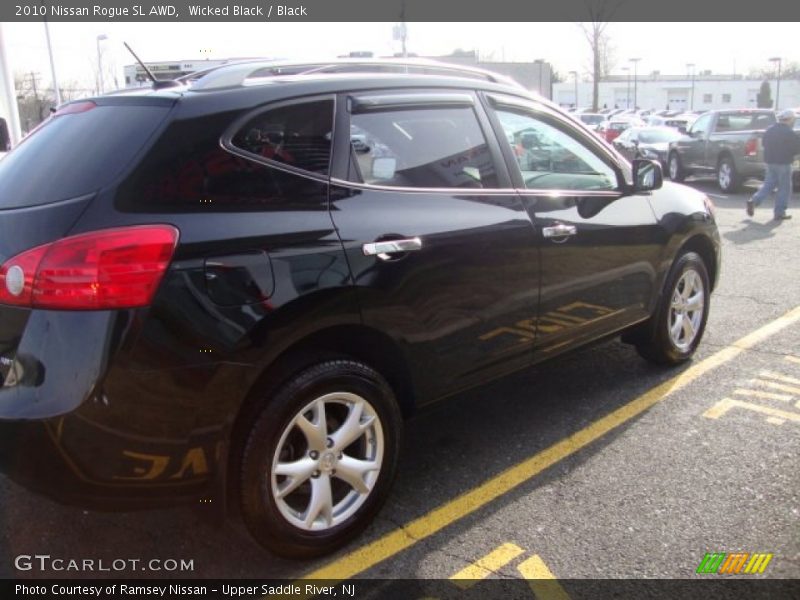 Wicked Black / Black 2010 Nissan Rogue SL AWD