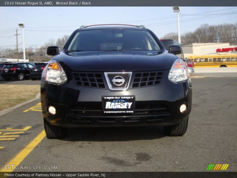Wicked Black / Black 2010 Nissan Rogue SL AWD