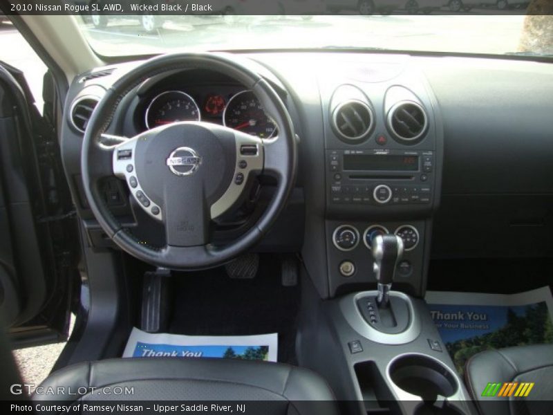 Wicked Black / Black 2010 Nissan Rogue SL AWD