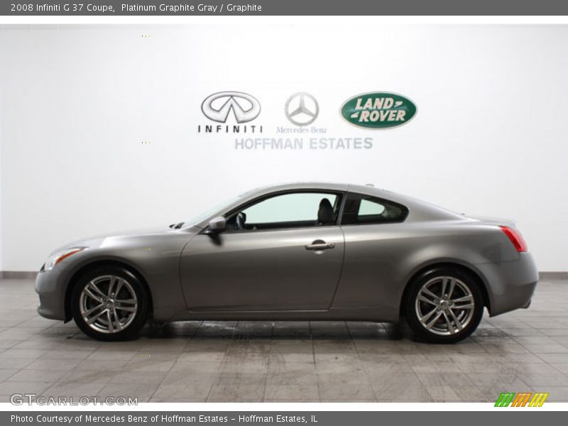 Platinum Graphite Gray / Graphite 2008 Infiniti G 37 Coupe