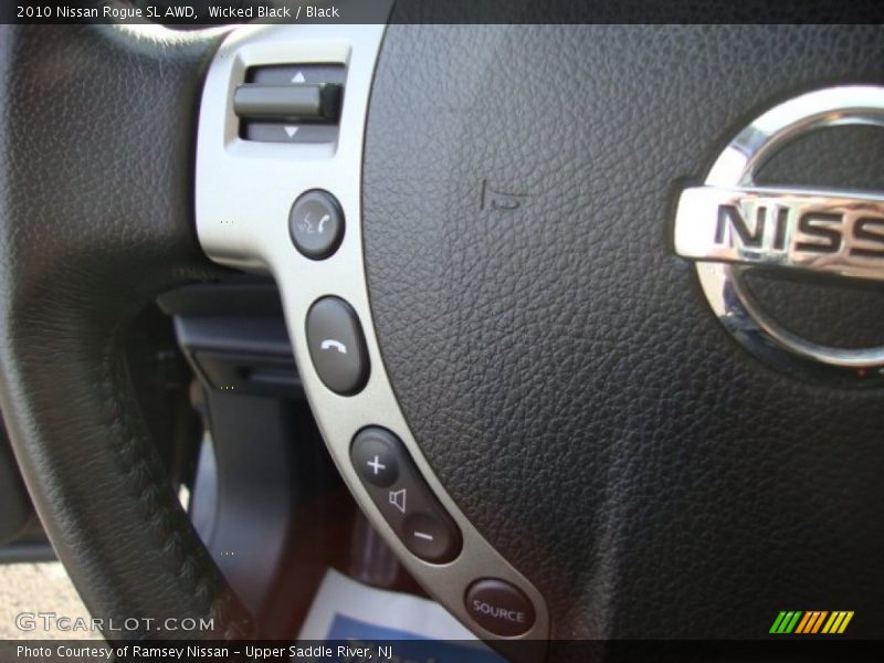 Wicked Black / Black 2010 Nissan Rogue SL AWD