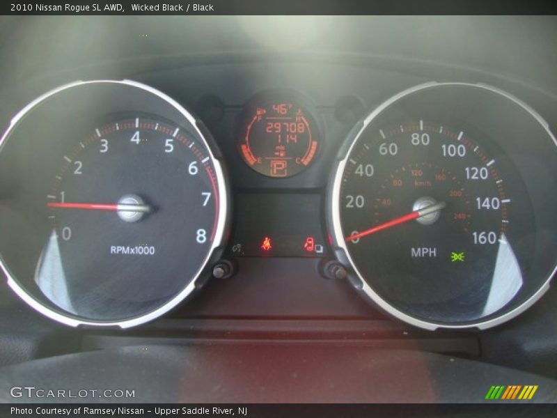 Wicked Black / Black 2010 Nissan Rogue SL AWD