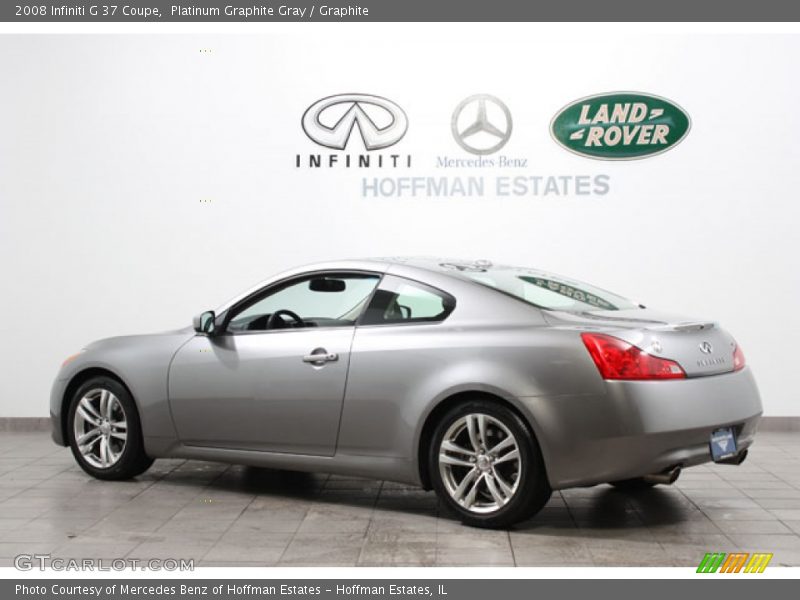 Platinum Graphite Gray / Graphite 2008 Infiniti G 37 Coupe